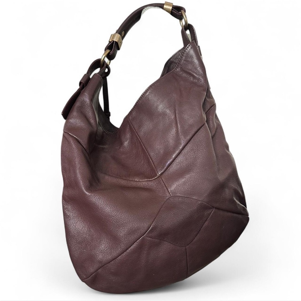 Max Mara Brown Leather Hobo Bag